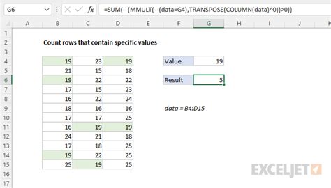 excel vba count number of rows with specific value