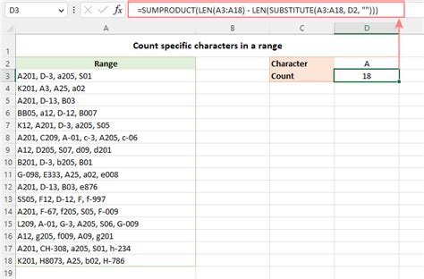 excel vba count specific characters in string