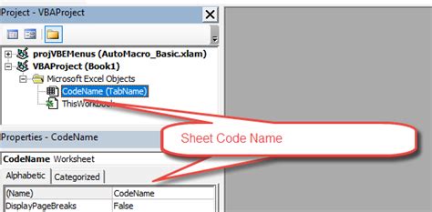 excel vba get sheet name from codename
