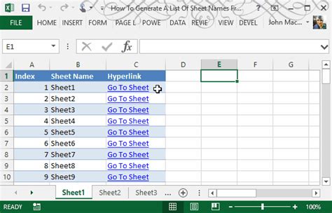 excel vba get sheet name without opening workbook