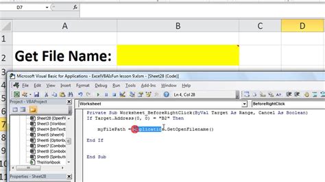 excel vba open file default path