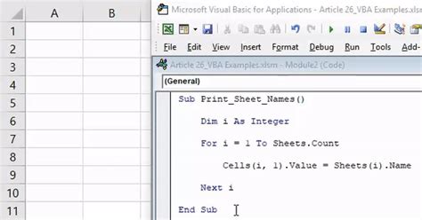 excel vba project examples pdf
