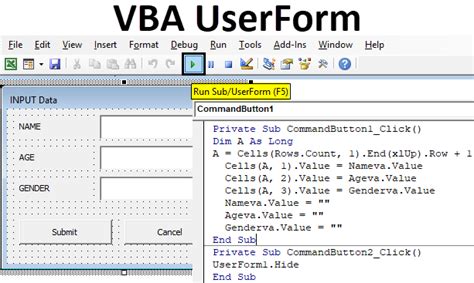 excel vba userform code examples