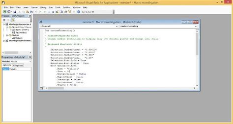 excel view visual basic code