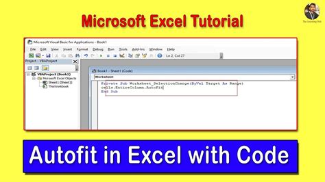 excel visual basic code for autofit