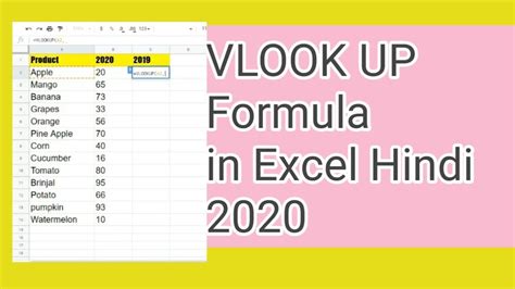 excel vlookup formula example in hindi