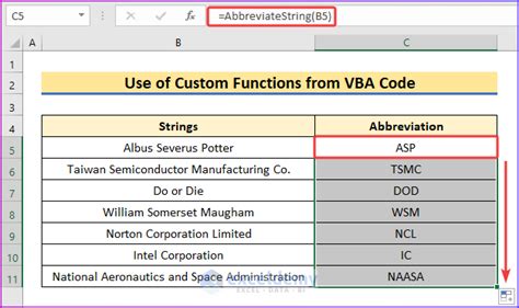 excel workbook abbreviation