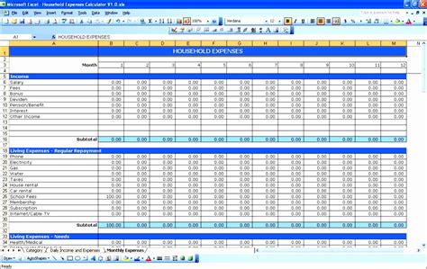 excel worksheet example download