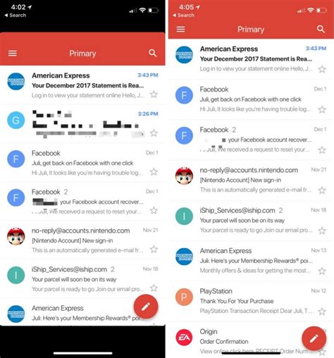 exchange email on gmail app ios