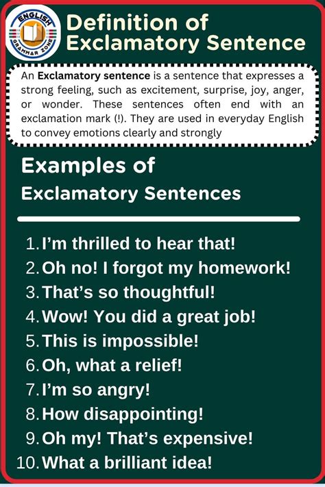 exclamatory sentence examples with answers pdf