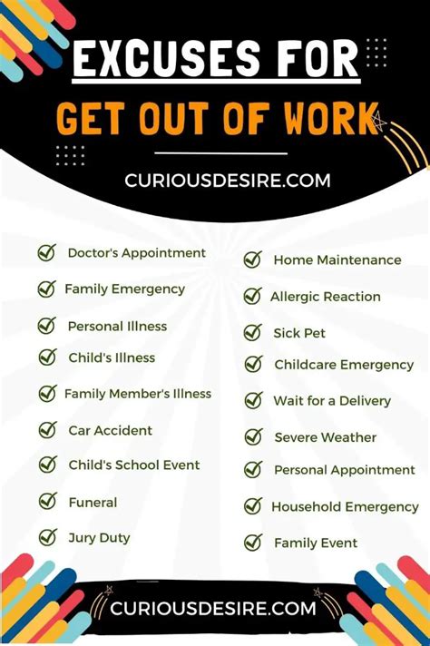 excuses to get out of trouble in school