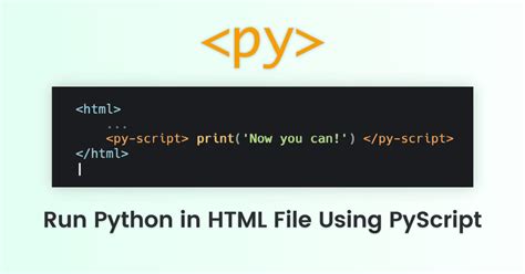 execute python script in html