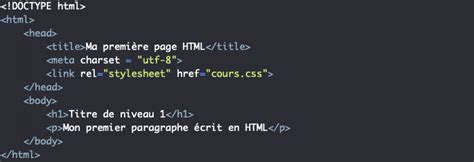 exemple de code html et css