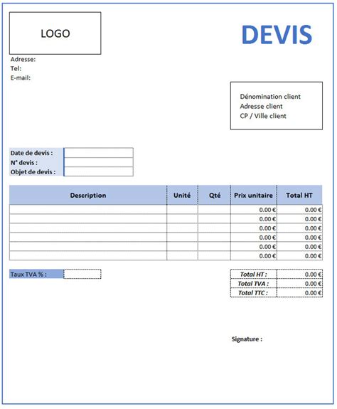 exemple devis excel maroc