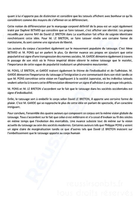 exemple introduction synthese de document bts