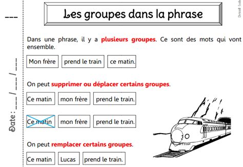 exercice groupe de mot ce1
