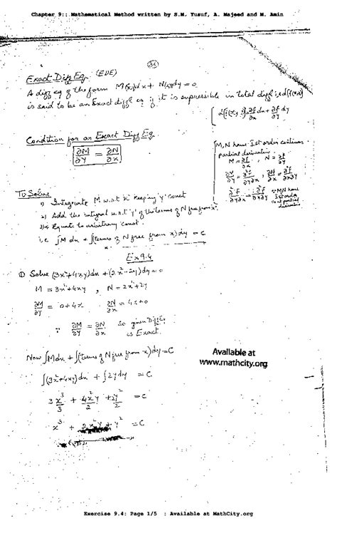 exercise 9.4 mathematical methods