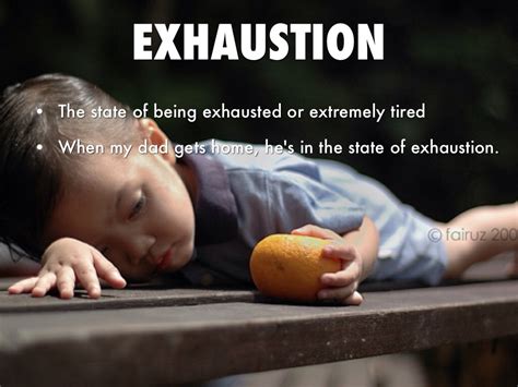 exhausted meaning in science