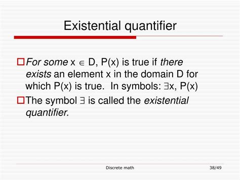 existential quantifier examples
