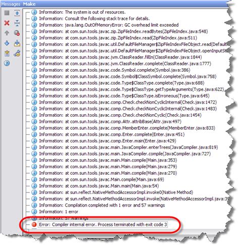 exit code 3 java