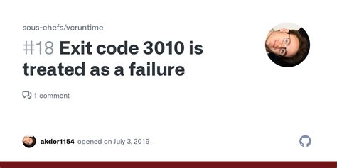 exit code 3010