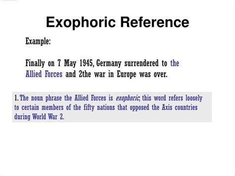 exophoric reference definition and examples