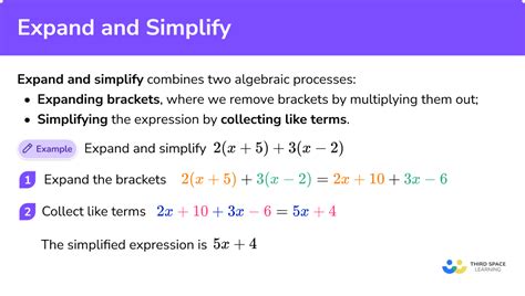 expand and simplify algebraic expressions calculator
