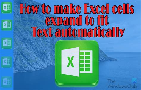 expand to fit excel