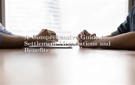 Expert Settlement Negotiations for Startups A Guide
