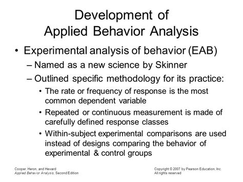 experimental analysis of behavior eab definition