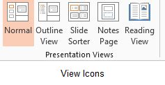 explain different types of views in powerpoint presentation
