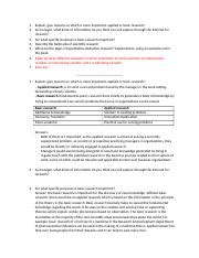 explain giving reasons which is more important applied or basic research