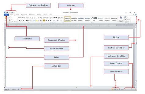 explain header and footer in ms word with diagram