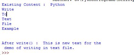 explain how to write a string to a text file in python with a sample program