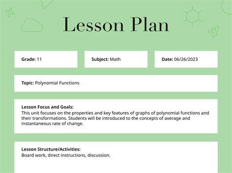 explain lesson plan
