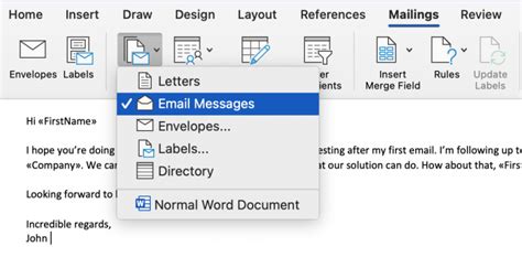explain mail merge