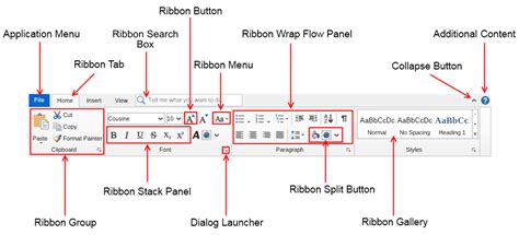 explain ribbon in ms word