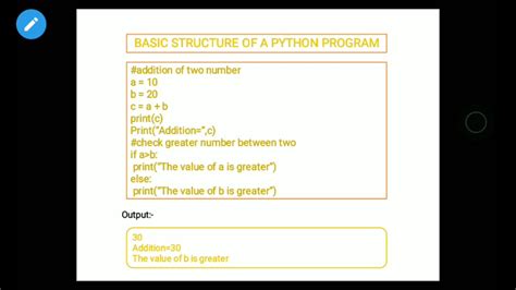 explain structure of python program