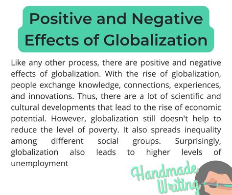 explain the positive and negative impacts of globalization on developing countries