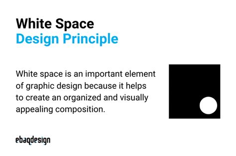 explain white space in principles of design