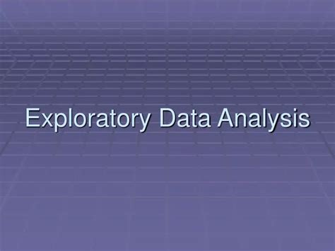 exploratory data analysis in r ppt