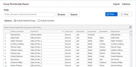 export all group members active directory powershell