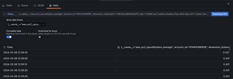 export csv data from grafana