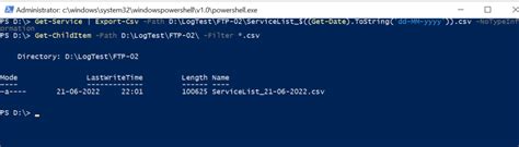 export csv date format powershell