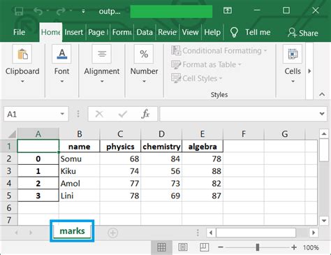 export dataframe to excel python jupyter