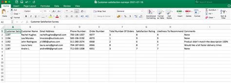 export email inbox to excel