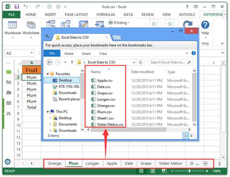 export excel data to csv with quotes