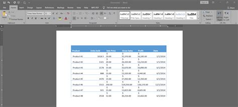 export excel data to word document