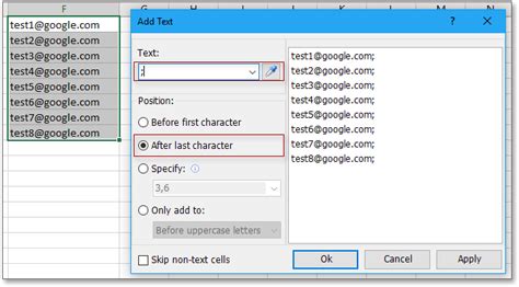 export excel email list to outlook