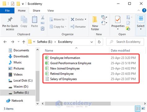 export folder list to excel
